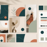 Social media layouts unified by one brand style guide, color system, and typography